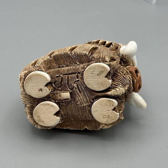 Vtg Artesania Rinconada Classic Musk Ox Figurine Signed Uruguay #2 Glazed Accent - Picture 8 of 9